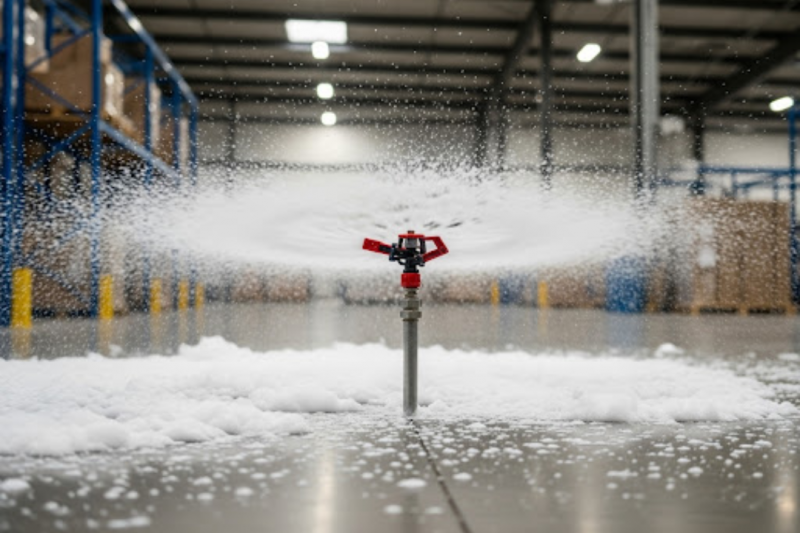 Sprinkler de Espuma: Proteção Efetiva Contra Incêndios