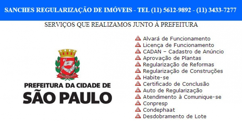 Alvará de Licenciamento de Empresa Preço Santana - Alvará de Funcionamento de Empresa em São Paulo